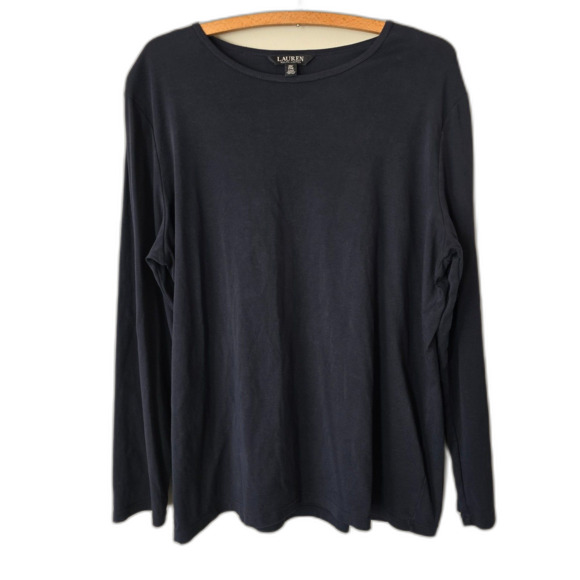 Lauren Ralph Laruen Tops - Lauren Ralph Lauren Black Label Long Sleeved Black Shirt 2X/TTG